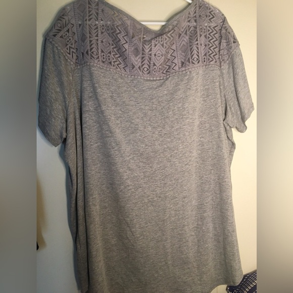 1X- Grey Ava & Viv shirt - Picture 2 of 6